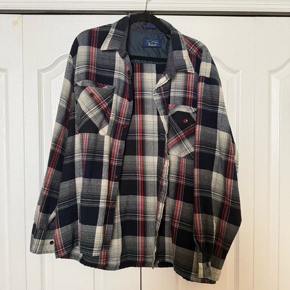 Vintage Flannel - Black, Red, Gray - Picture 1 of 3